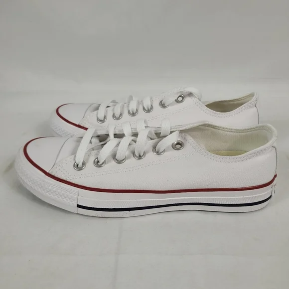 Converse Chuck Taylor All Star Low Top Shoes Sneakers White Unisex M-5, W-7 NIB - Picture 3 of 10